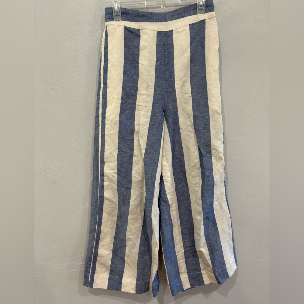 Madewell Blue and White Striped Pants